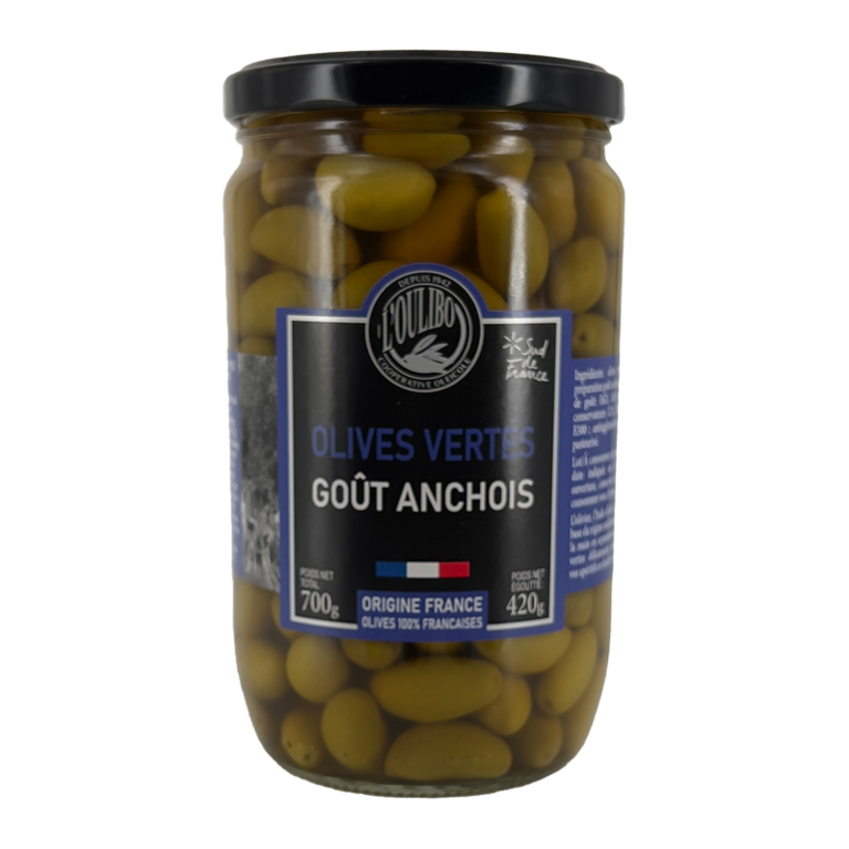 Olive goût anchois - 700g